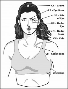 EFT Shortcut Tapping Points Chart